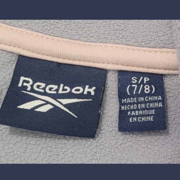 Reebok Girl's Gray Faux Fur Fleece Lined Zippered Hoodie - Picture 15 of 15
